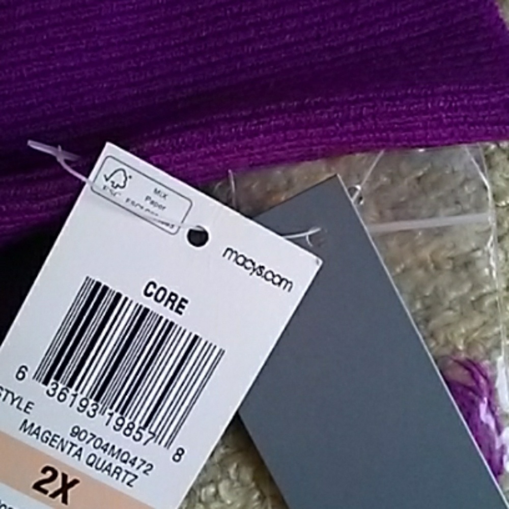 Magenta color Womens sweater JM Collection - Picture 4 of 4